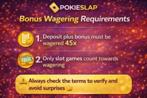 pokieslap bonus wagering