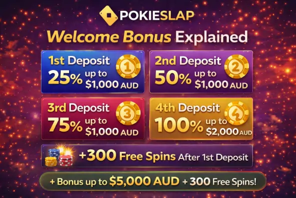 pokieslap welcome bonus